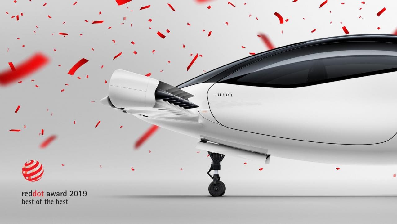 Lilium eVTOL Red Dot Award